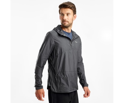 Tenis Saucony Timberline Pullover Hombre Chaquetas Ropa Negras Heather México MX-965-SI